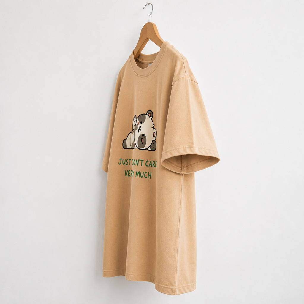 Just Don't Care Very Much - Oversized Tee