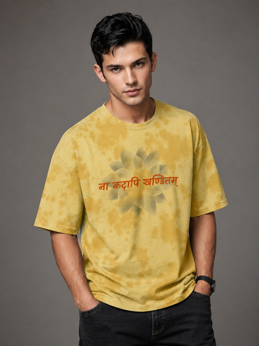Tie Dye Oversized T-Shirt - Sanskrit