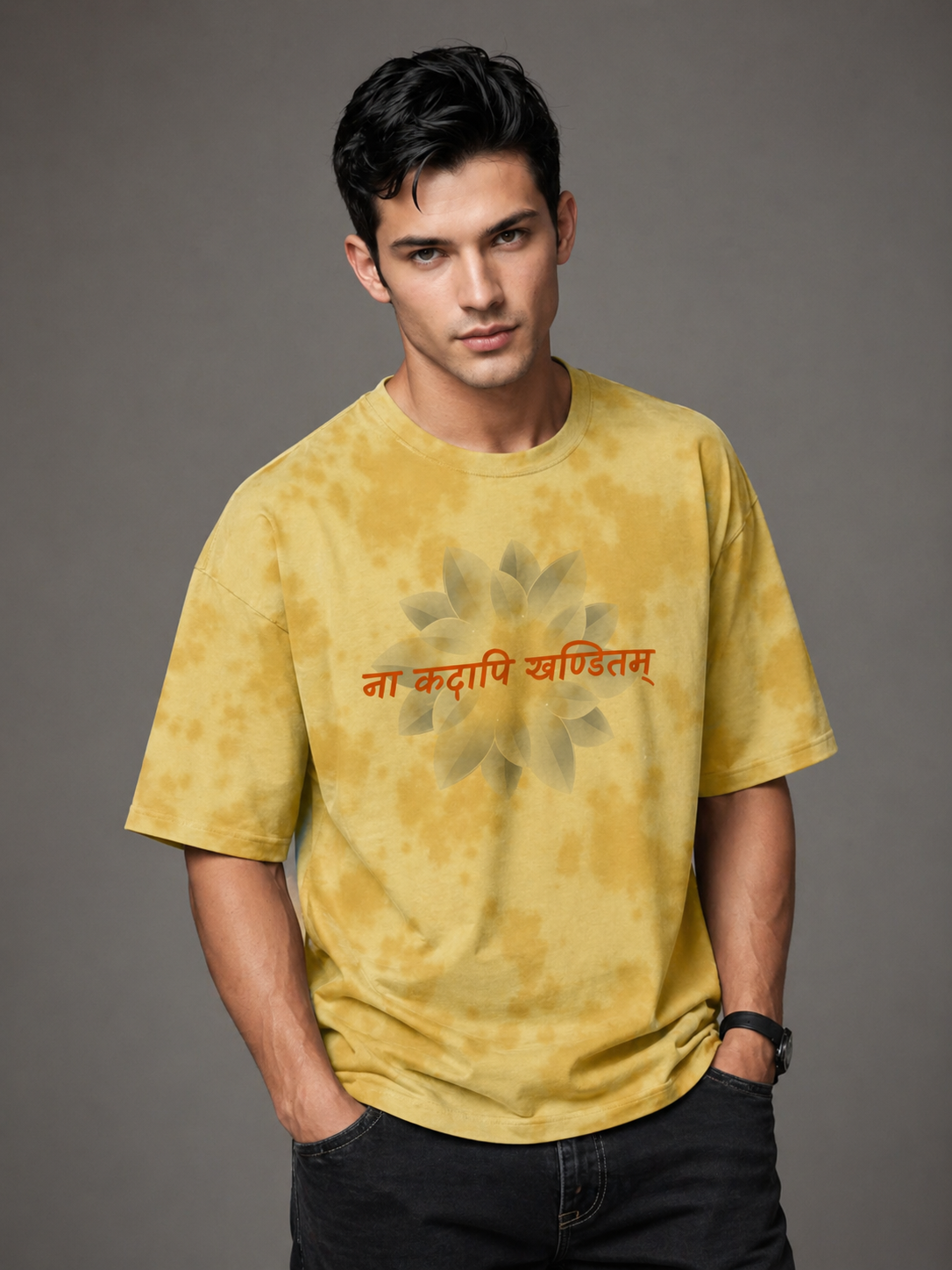 Tie Dye Oversized T-Shirt - Sanskrit