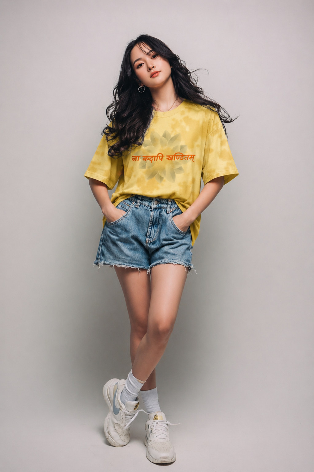 Tie Dye Oversized T-Shirt - Sanskrit